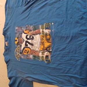 Men's Vintage St Louis Rams Orlando Pace T-Shirt Size 2XL